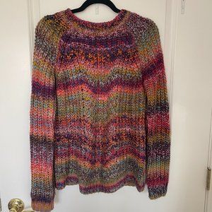 Rainbow Anthropologie Sweater